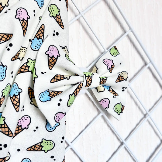 What's Your Flava? Ice Cream Dog Bow Tie